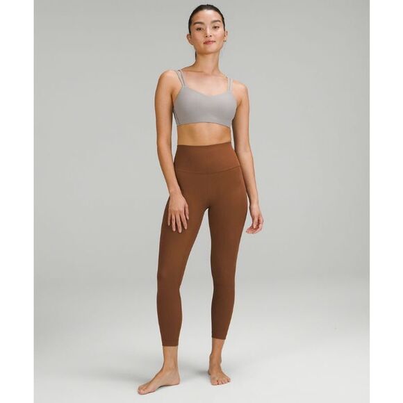 Lululemon Women’s Align Ribbed High-Rise Pant 25” In Roasted Brown - Picture 1 of 14